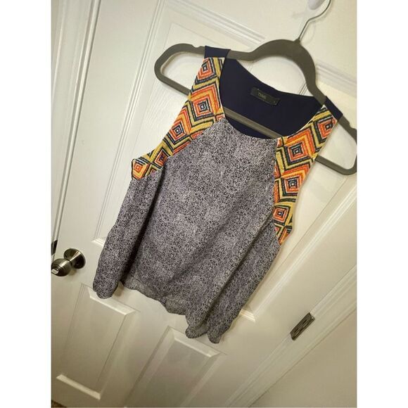 THML large blue embroidered tank - Picture 1 of 7